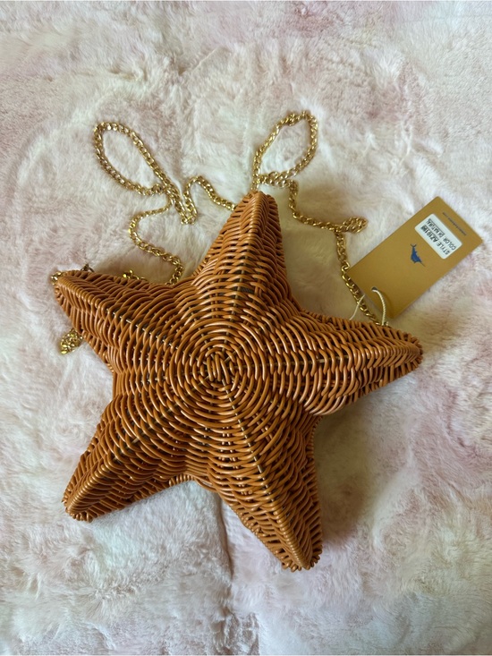 Handbags - Starfish Shape Wicker Woven Crossbody Bag Purse - Tommy Bahama NWT